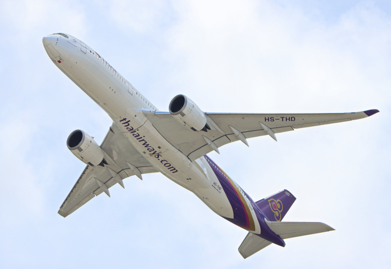 Photo of HS-THD - Thai Airways  Airbus A350-900 at HKG on AeroXplorer Aviation Database