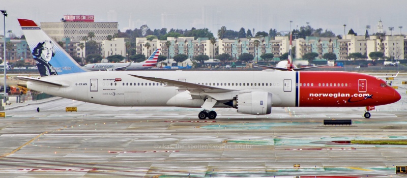 Photo of G-CKWN - Norwegian Air Boeing 787-9 at LAX on AeroXplorer Aviation Database