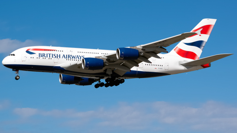 Photo of G-XLEC - British Airways Airbus A380-800 at ORD on AeroXplorer Aviation Database