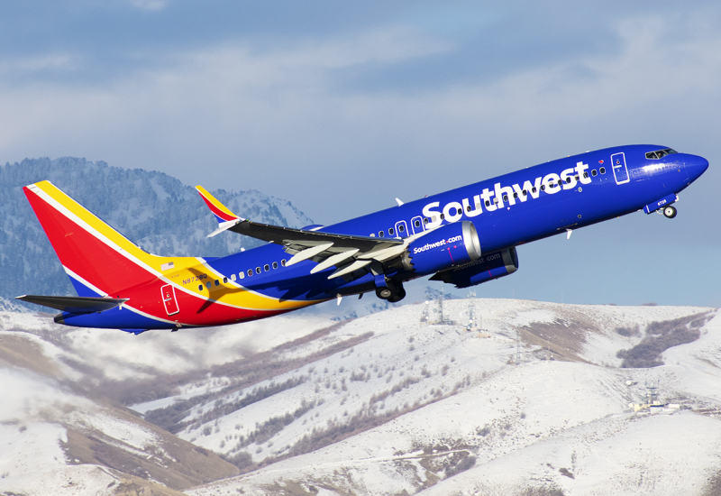 Photo of N8728Q - Southwest Airlines Boeing 737 MAX 8 at SLC on AeroXplorer Aviation Database