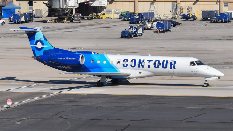Photo of N16501 - Contour Airlines Embraer ERJ135 at PHX on AeroXplorer Aviation Database