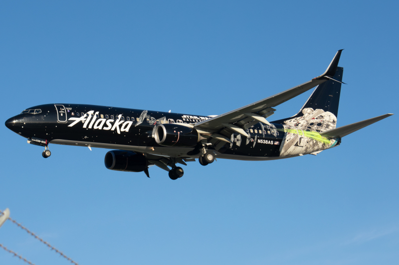 Photo of N538AS - Alaska Airlines Boeing 737-800 at SJC on AeroXplorer Aviation Database