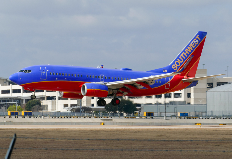 Photo of N7702A - Southwest Airlines Boeing 737-7BD at AUS on AeroXplorer Aviation Database