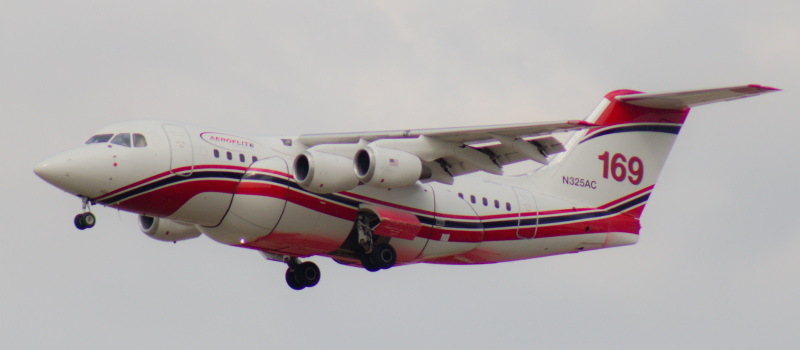 Photo of N325AC - Aero-Flite Aerial Firefighting Avro RJ85 at BOI on AeroXplorer Aviation Database