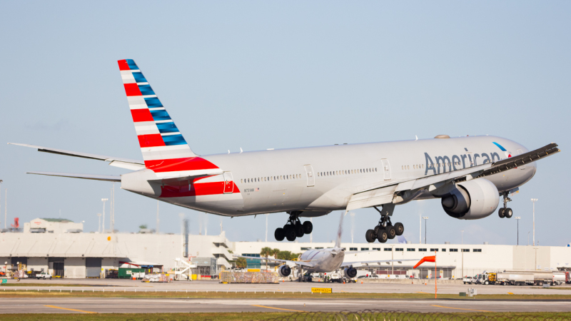 Photo of N731AN - American Airlines Boeing 777-300ER at MIA on AeroXplorer Aviation Database