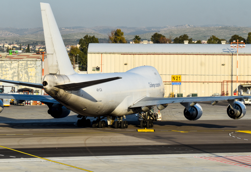 Photo of 4X-ICA - C.A.L Boeing 747-400 at TLV on AeroXplorer Aviation Database