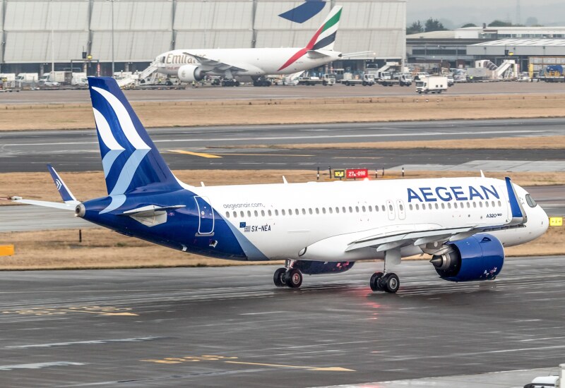 Photo of SX-NEA - Aegean Airlines Airbus A320NEO at LHR on AeroXplorer Aviation Database