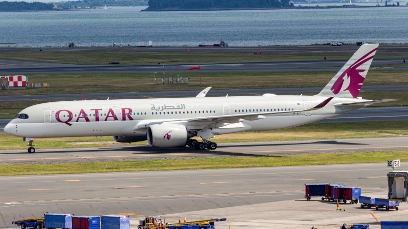 Photo of A7-ALY - Qatar Airways Airbus A350-900 at BOS on AeroXplorer Aviation Database