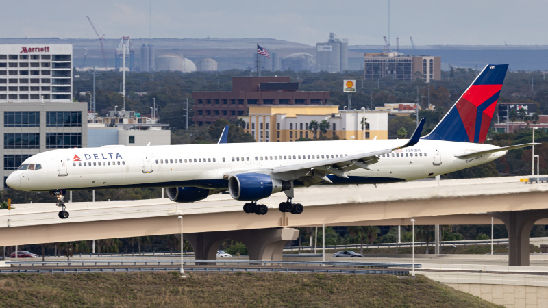 Photo of N591NW - Delta Airlines Boeing 757-300 at TPA on AeroXplorer Aviation Database