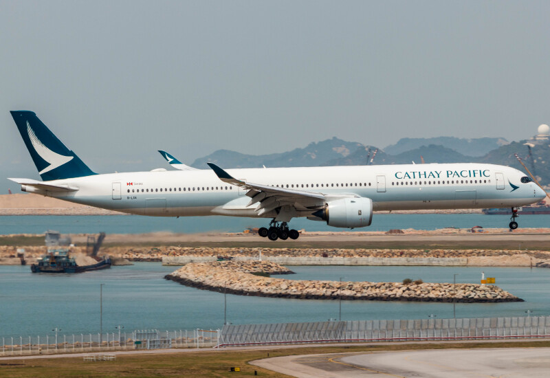 Photo of B-LXA - Cathay Pacific Airbus A350-1000 at HKG on AeroXplorer Aviation Database