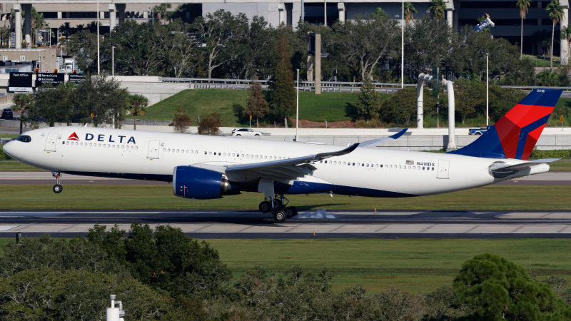 Photo of N418DX - Delta Airlines Airbus A330-900 at TPA on AeroXplorer Aviation Database