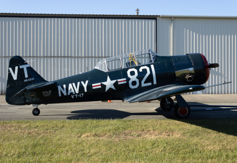 Photo of N66JB - PRIVATE North American T-6 Texan at LBE on AeroXplorer Aviation Database