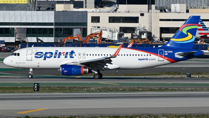 Photo of N636NK - Spirit Airlines Airbus A320 at LAX on AeroXplorer Aviation Database