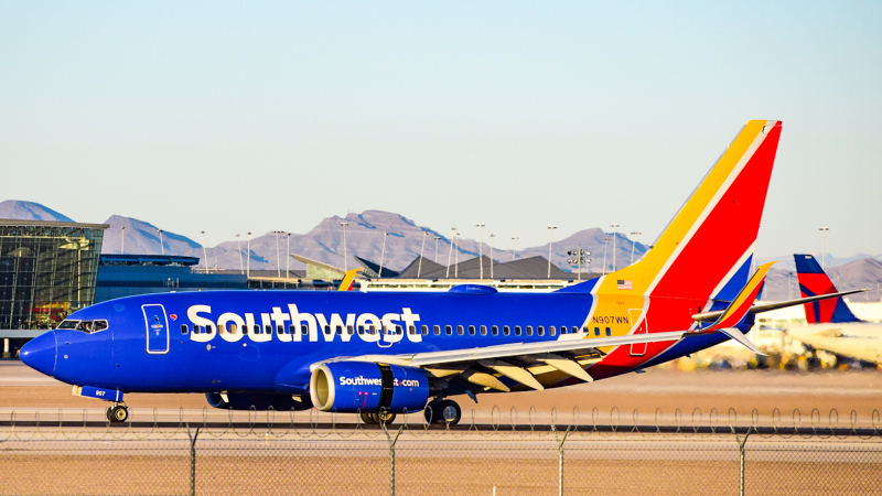 Photo of N907WN - Southwest Airlines Boeing 737-700 at LAS on AeroXplorer Aviation Database