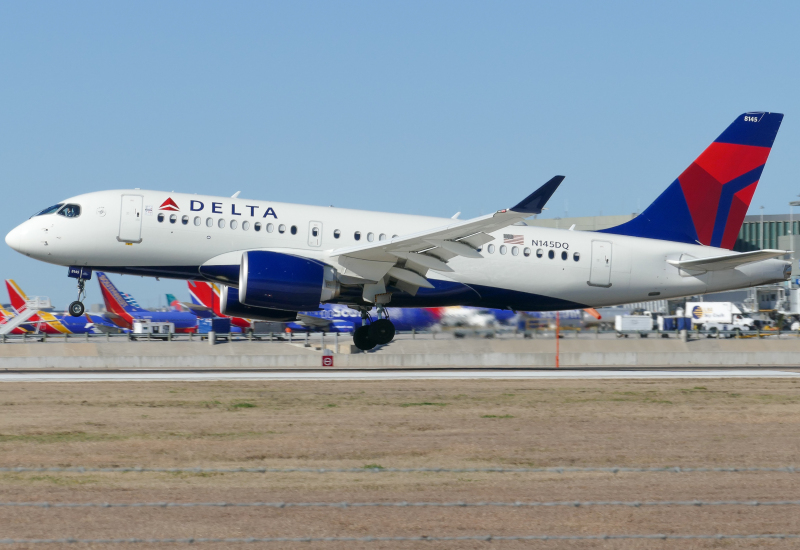 Photo of N145DQ - Delta Airlines Airbus A220-100 at AUS on AeroXplorer Aviation Database