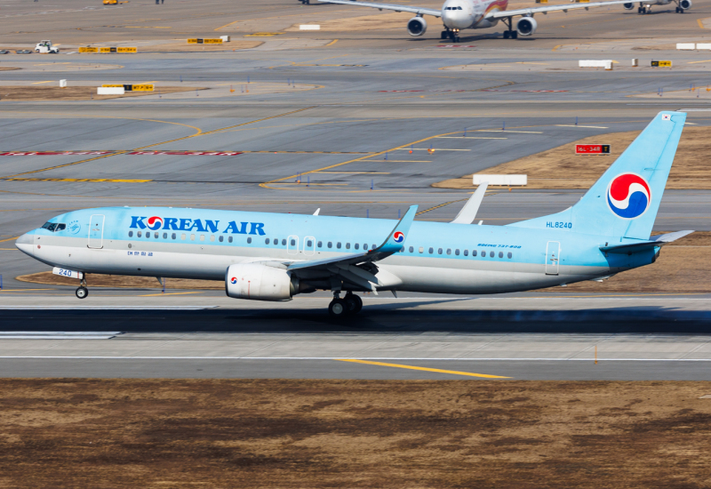 Photo of HL8240 - Korean Air Boeing 737-800 at icn on AeroXplorer Aviation Database