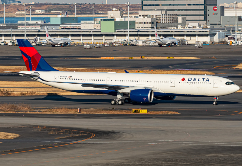 Photo of N407DN - Delta Airlines Airbus A330-900 at HND on AeroXplorer Aviation Database