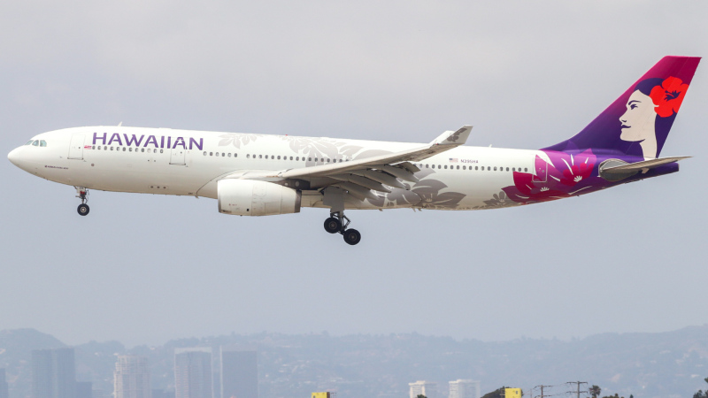Photo of N395HA - Hawaiian Airlines Airbus A330-200 at LAX on AeroXplorer Aviation Database