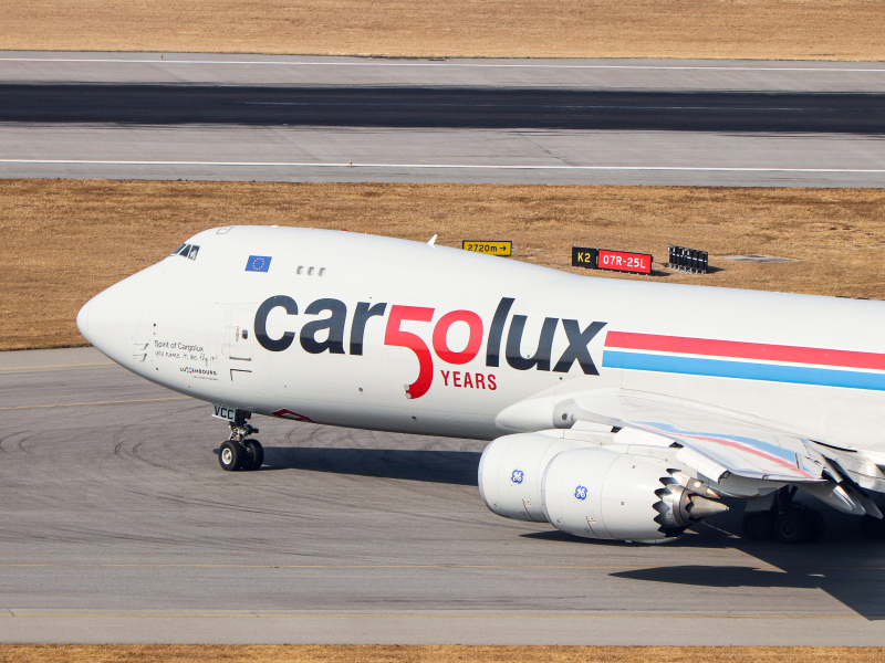 Photo of LX-VCC - CargoLux Boeing 747-8F at HKG on AeroXplorer Aviation Database