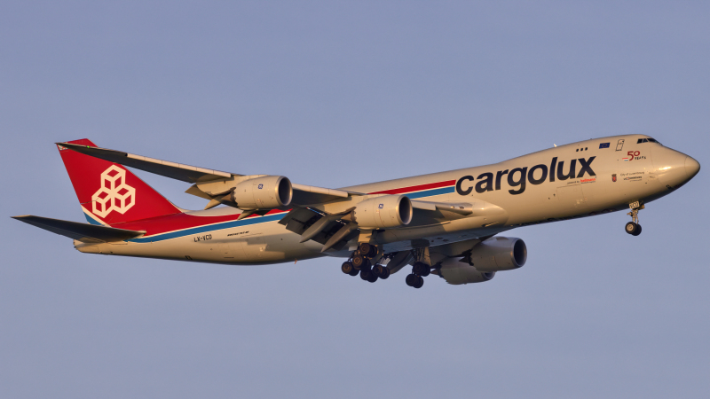 Photo of LX-VCD - CargoLux Boeing 747-8F at SIN on AeroXplorer Aviation Database