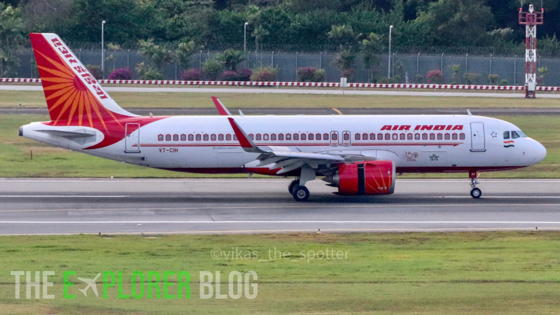 Photo of VT-CIH - Air India Airbus A320NEO at SIN on AeroXplorer Aviation Database