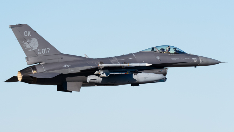 Photo of 89-2017 - USAF - United States Air Force General Dynamics F-16CG Fighting Falcon at SAV on AeroXplorer Aviation Database
