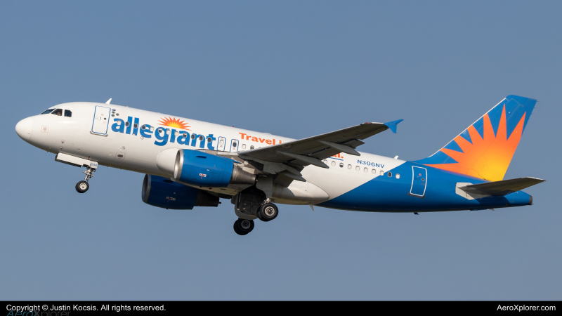 Photo of N306NV - Allegiant Air Airbus A319 at KPIE on AeroXplorer Aviation Database