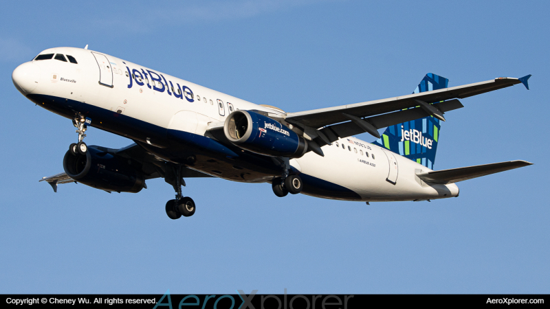 Photo of N583JB - JetBlue Airways Airbus A320 at BOS on AeroXplorer Aviation Database
