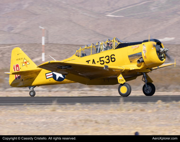 Photo of N260CF - PRIVATE North American T-6 Texan at SAD on AeroXplorer Aviation Database