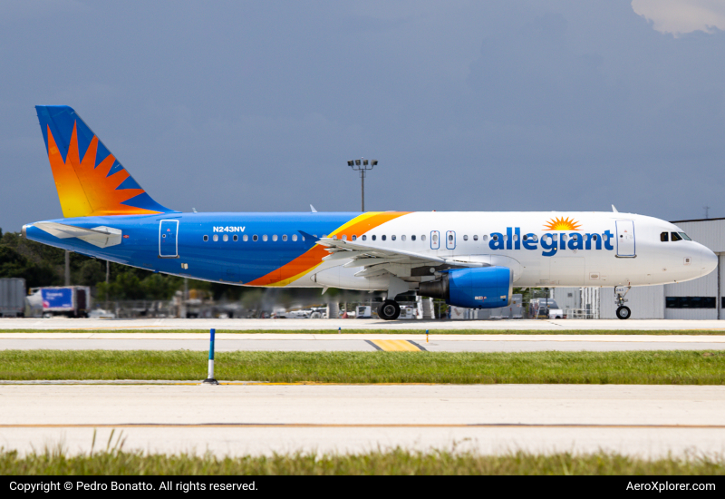 Photo of N243NV - Allegiant Air Airbus A320 at FLL on AeroXplorer Aviation Database