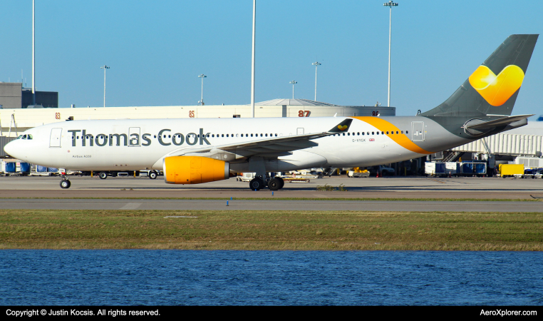 Photo of G-VYGK - Thomas Cook Airbus A330-200 at KMCO on AeroXplorer Aviation Database