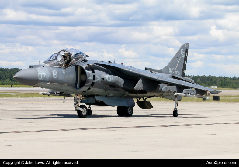 Photo of 165389 - USMC - United States Marine Corp McDonnell Douglas AV-8B Harrier II at NKT on AeroXplorer Aviation Database