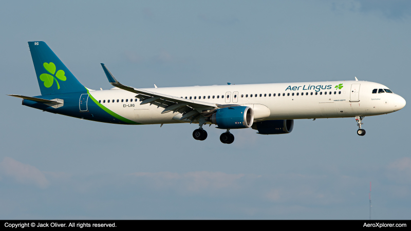 Photo of EI-LRG - Aer Lingus Airbus A321LR at CLE on AeroXplorer Aviation Database