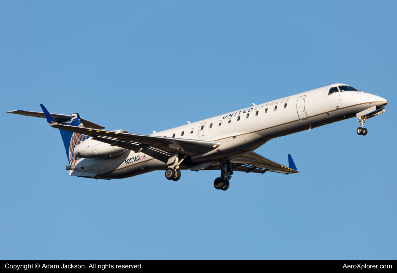 Photo of N12163 - United Express Embraer ERJ145 at IAD on AeroXplorer Aviation Database