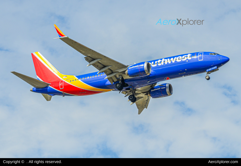 Photo of N8707P - Southwest Airlines Boeing 737 MAX 8 at BWI on AeroXplorer Aviation Database