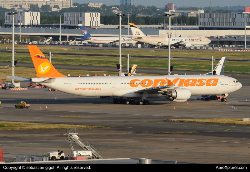 Photo of YV3535 - Conviasa Airbus A340-600 at bru on AeroXplorer Aviation Database