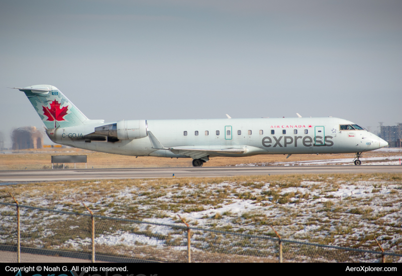 Photo of C-GOJA - Air Canada Express Mitsubishi CRJ-200 at YYZ on AeroXplorer Aviation Database