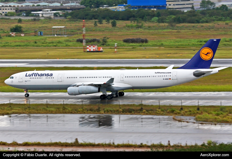Photo of D-AIGM - Lufthansa Airbus A340-300 at GRU on AeroXplorer Aviation Database