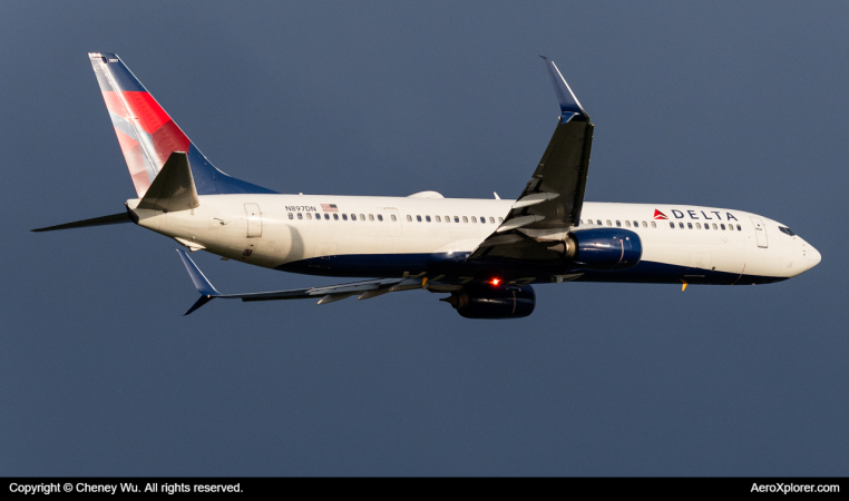 Photo of N897DN - Delta Airlines Boeing 737-900ER at DTW on AeroXplorer Aviation Database