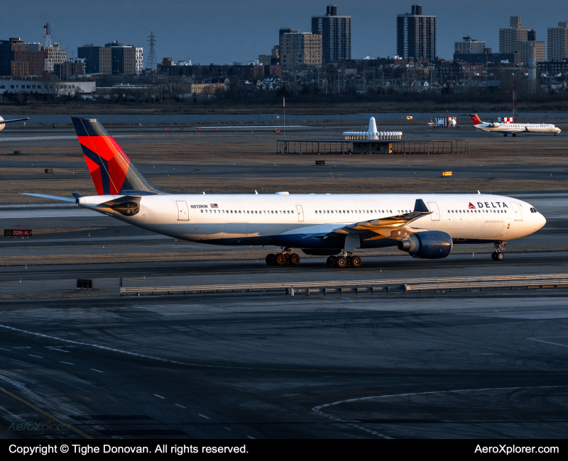 Photo of N813NW - Delta Airlines Airbus A330-300 at JFK on AeroXplorer Aviation Database