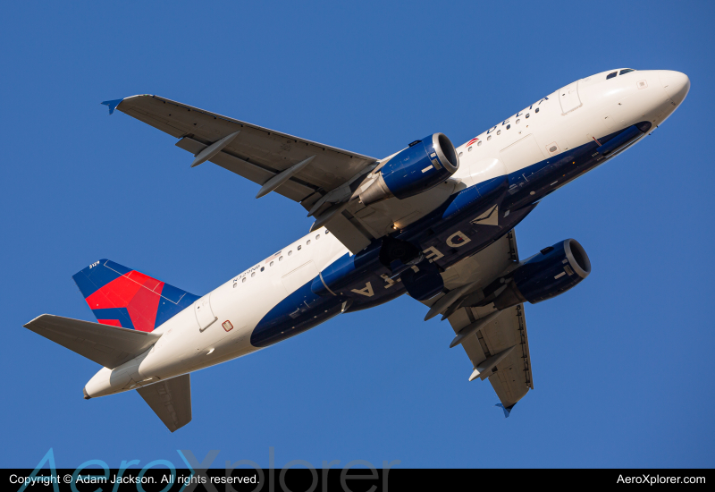 Photo of N329NB - Delta Airlines Airbus A319 at BWI on AeroXplorer Aviation Database