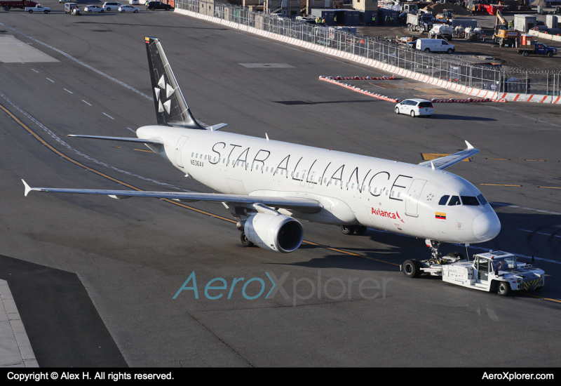 Photo of N536AV - Avianca Airbus A320 at JFK on AeroXplorer Aviation Database