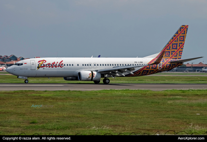 Photo of PK-LDM - Batik Air Boeing 737-800 at CGK on AeroXplorer Aviation Database