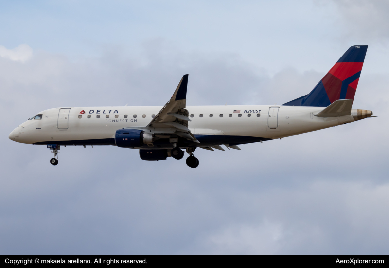 Photo of N290SY - Delta Connection Embraer E175 at BOI on AeroXplorer Aviation Database
