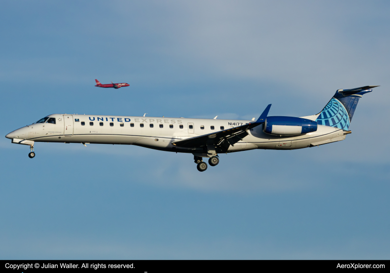 Photo of N14177 - United Express Embraer ERJ145 at IAD on AeroXplorer Aviation Database