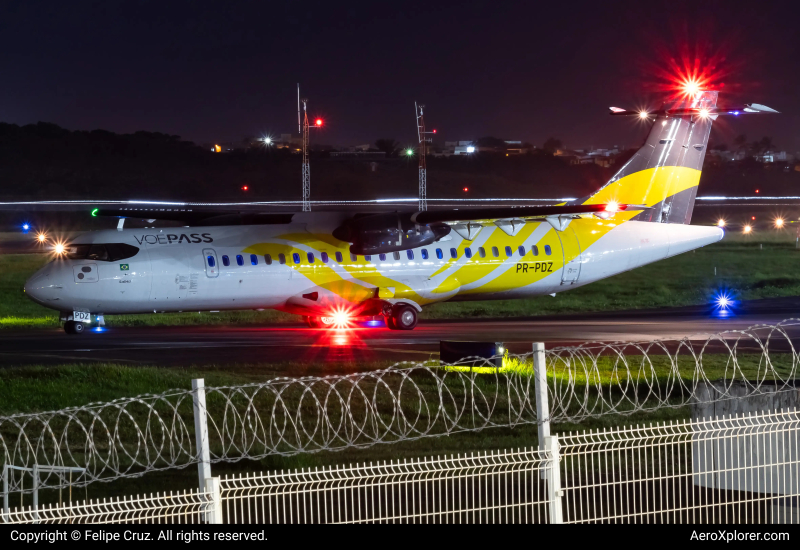 Photo of PR-PDZ - Voepass Linhas Aéreas ATR 72-600 at SSA on AeroXplorer Aviation Database
