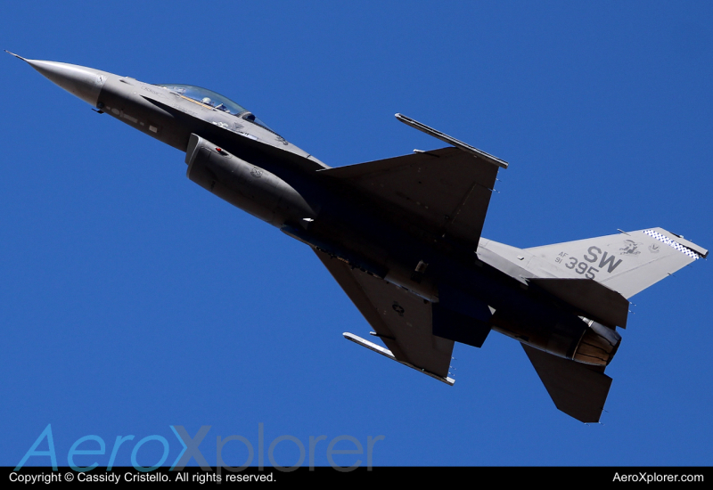 Photo of 91-0395 - USAF - United States Air Force General Dynamics F-16 Fighting Falcon at DMA on AeroXplorer Aviation Database