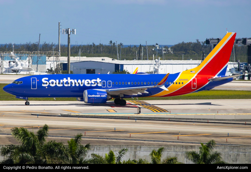 Photo of N8848Q - Southwest Airlines Boeing 737 MAX 8 at FLL on AeroXplorer Aviation Database