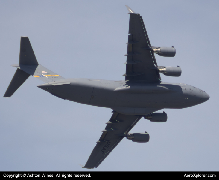 Photo of 07-7186 - USAF - United States Air Force Boeing C-17 Globemaster III at MCF on AeroXplorer Aviation Database