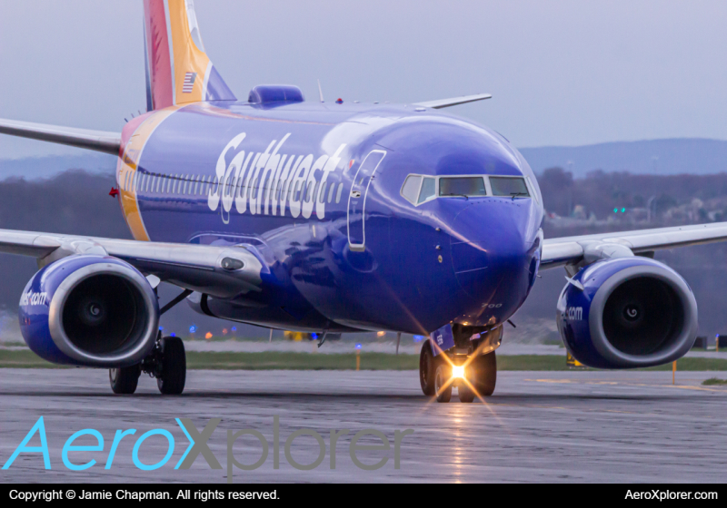 Photo of N556WN - Southwest Airlines Boeing 737-700 at AVP on AeroXplorer Aviation Database